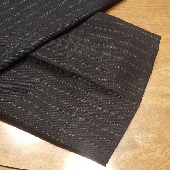 FOREMAN & CLARK DARK BLUE PINSTRIPED SUIT - Picture 13 of 13